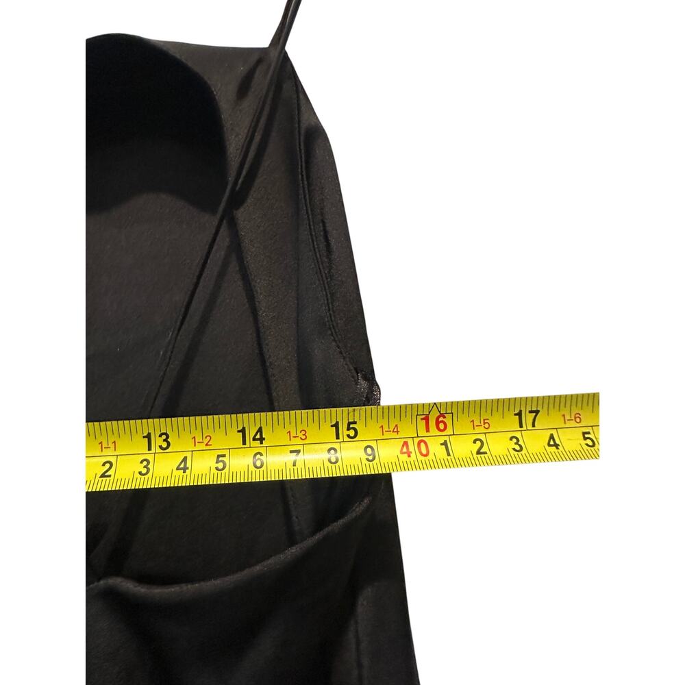 NEW Atoir US 8 Black Slip Clarice Open Back Maxi Wedding Formal Satin Dress LBD - Picture 6 of 10